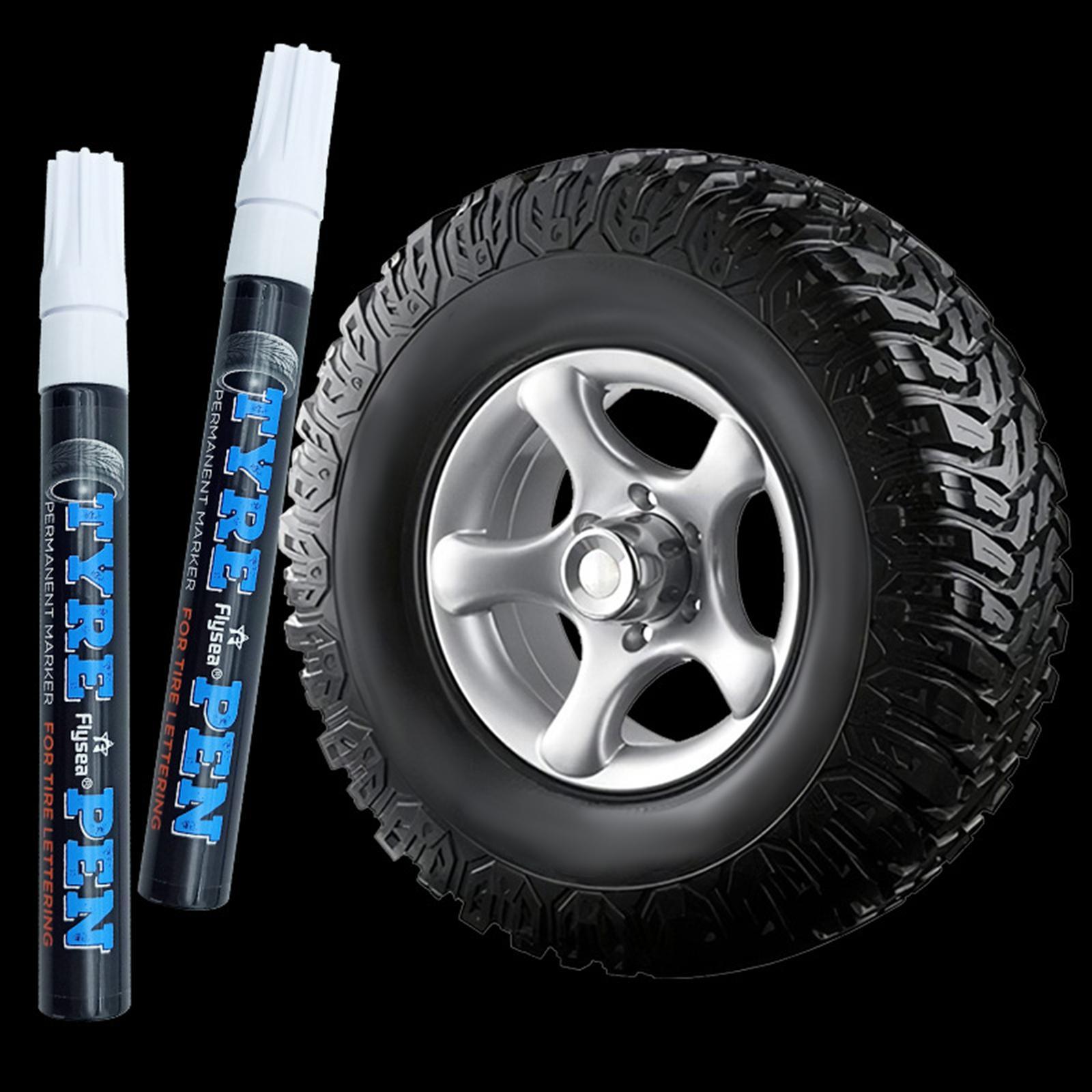 Set of 12 12 Color Waterproof Car Tyre Tire Paint Pen Quick
