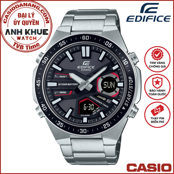 Đồng hồ nam dây kim loại Casio Edifice chính hãng Anh Khuê EFV-C110D-1A4VDF (46mm)