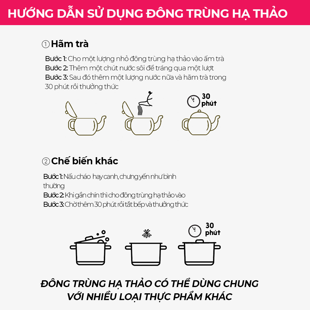 Bộ 2 Đông Trùng Hạ Thảo Toro Sấy Thăng Hoa Nguyên Sợi | 10GR/Hũ | TORO FARM