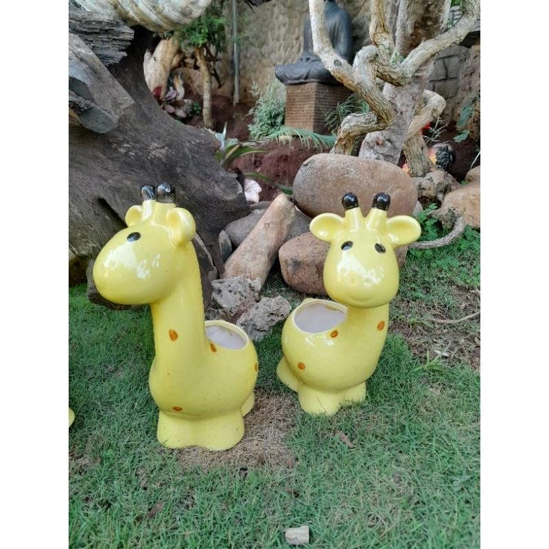 Chậu trồng cây gốm sứ hình thú- chậu trồng cây gốm sứ bát tràng - chậu trồng cây hình thú gốm sứ - chậu
