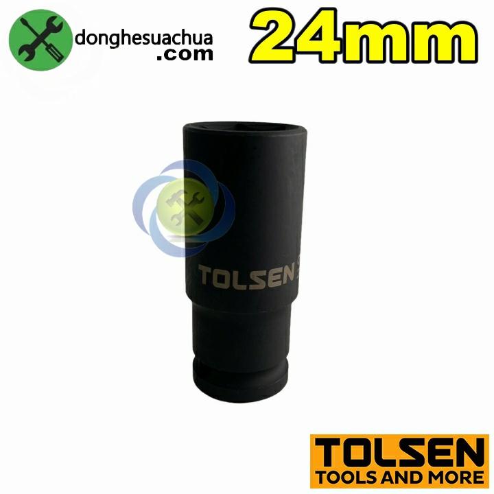 Tuýp 24mm 1/2 đen dài Tolsen 18274 loại 6 cạnh thép CR-MO