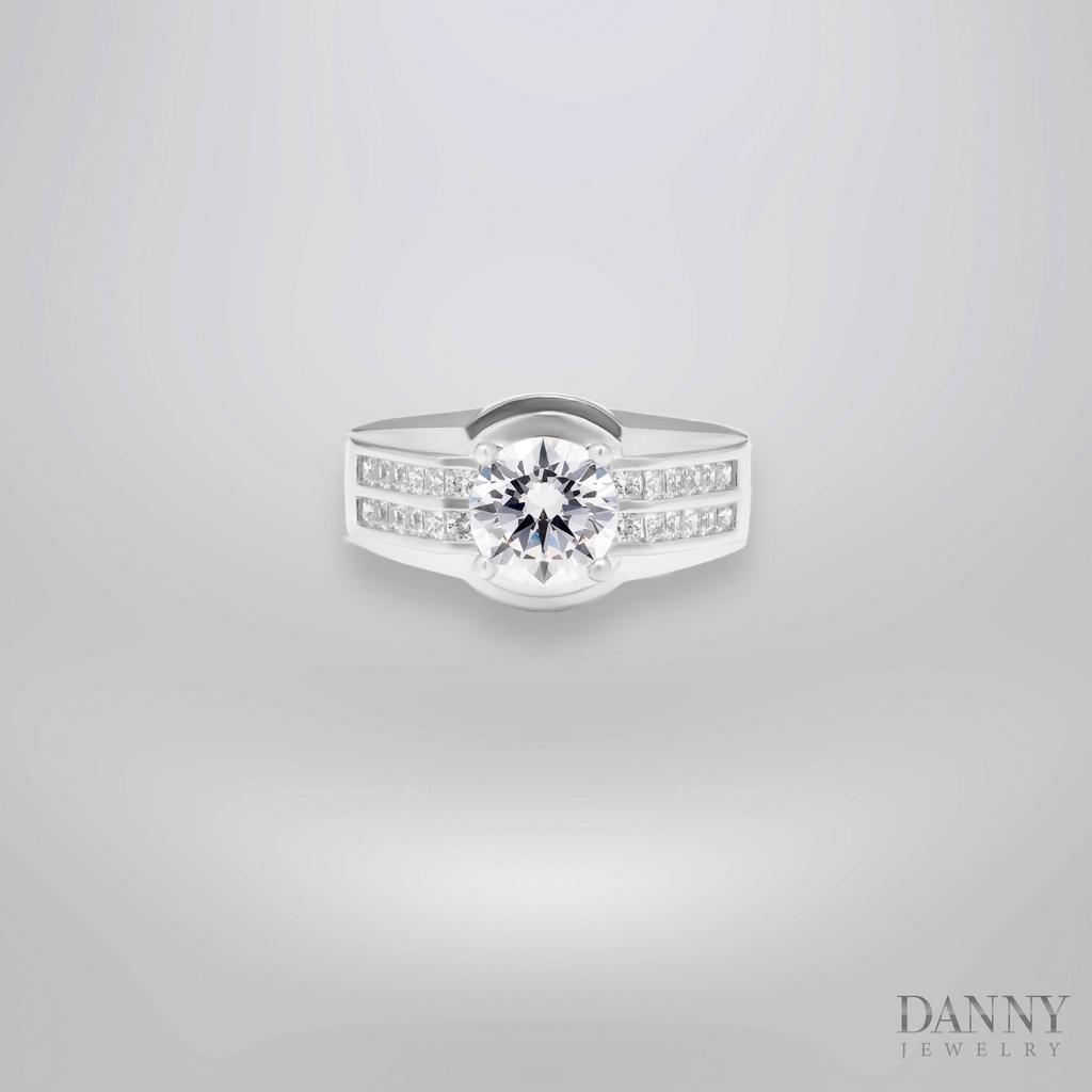 Nhẫn Nam Danny Jewelry Bạc 925 Đá Chủ CZ Xi Rhodium NN4393