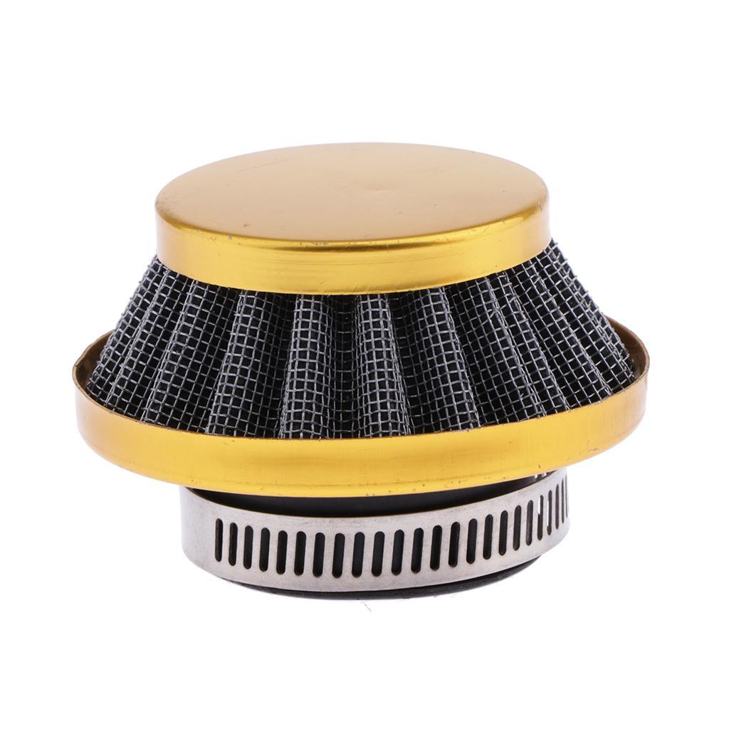 Air Filter Motorcycle Moped Motorbike 35mm Carburetor Inlet Intake Yellow