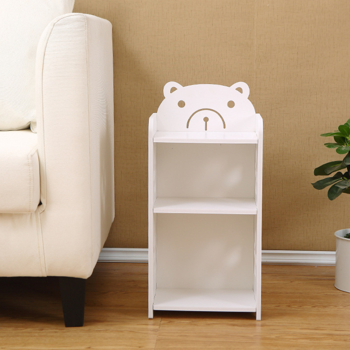 Kệ Sách Đa Năng, Kệ Trang Trí Gỗ Nhựa Chống Nước Không Ẩm Mốc Cong Vênh Kích Thước 50*17*24 _Lốc Xoáy