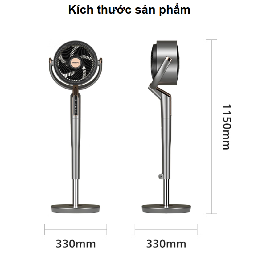 HÀNG CHÍNH HÃNG - Quạt tuần hoàn kiêm lọc không khí Serial 4000, động cơ biến tần cao cấp. Thương hiệu Hà Lan nổi tiếng Philips - ACR4242CFD