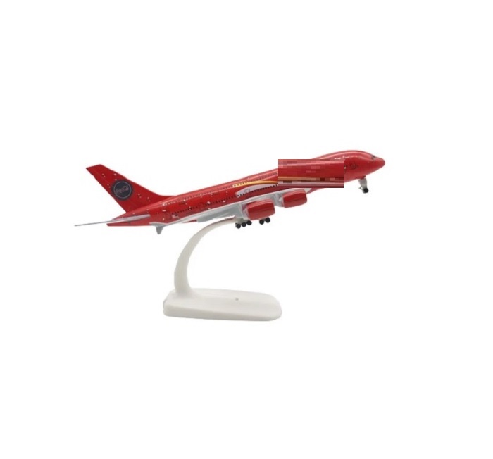 Mô hình máy bay tĩnh A380 C.o.c.a C.o.l.a 20cm có bánh xe