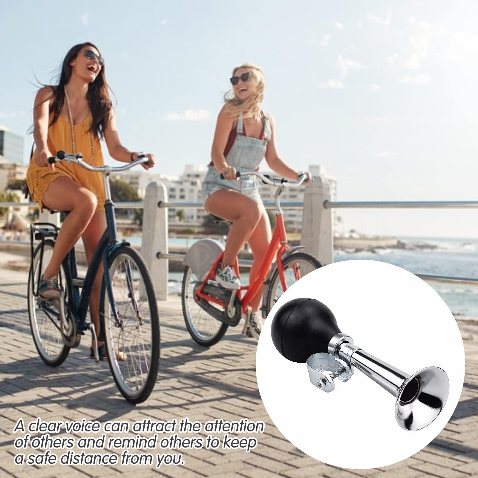 Còi xe đạp Chuông xe đạp Còi kim loại cổ điển với Kèn kẹp có thể điều chỉnh