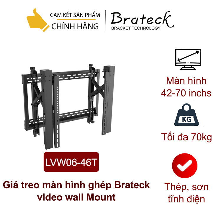 Giá treo màn hình ghép Brateck LVW06-46T video wall Mount - Hàng chính hãng