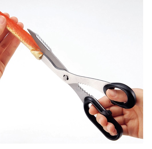 Kéo cắt càng cua Echo Metal, đầu kéo thiết kế để có thể tách và lấy thịt cua một cách dễ dàng, nhanh chóng - nội địa Nhật Bản