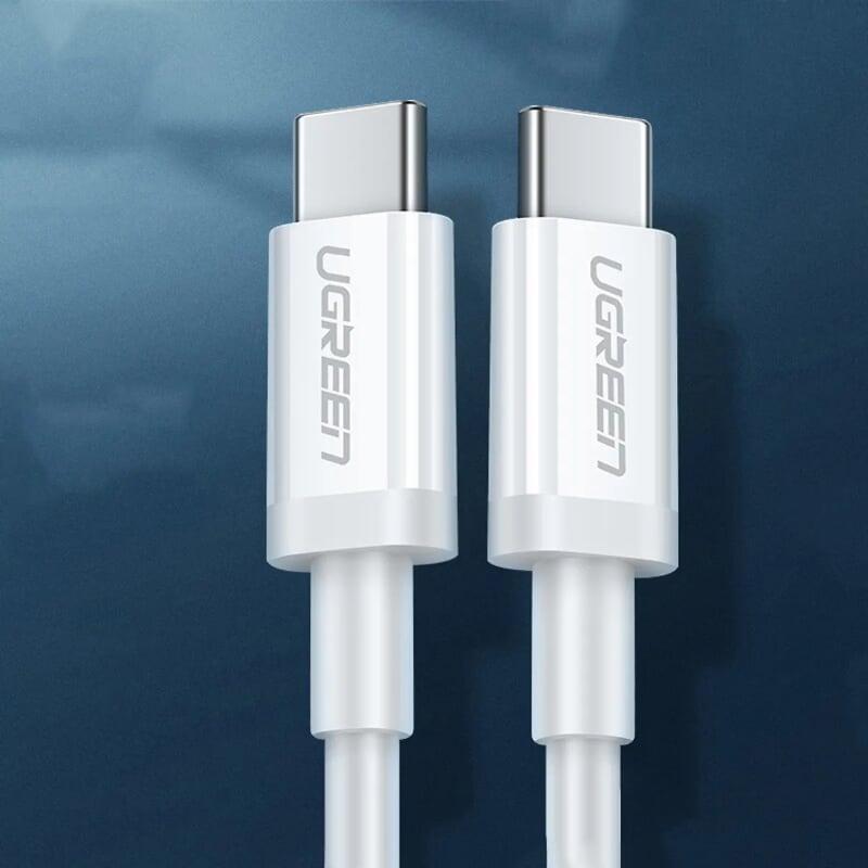 Ugreen UG60520US264TK 2M màu trắng Dây USB Type-C sang USB Type-C - HÀNG CHÍNH HÃNG