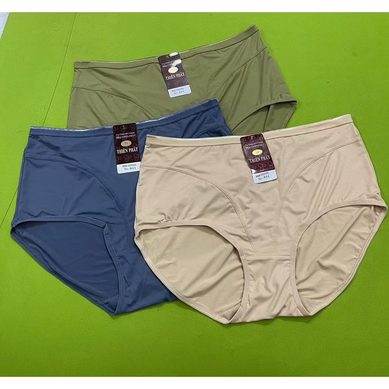Quần Lót Nữ Thun Lạnh Lưng Cao Big Size Thiên Phát 844 — XXXXL, Combo/Đơn, Ôm Bụng