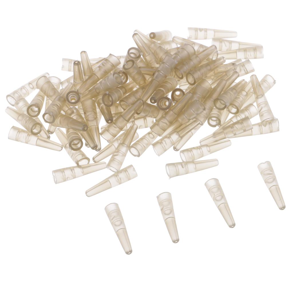 100pcs Saftey Lead Clip Tail Rubber Carp Fishing Terminal Rig Sleeves 17mm