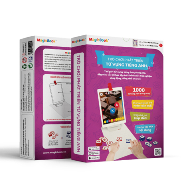Trò chơi phát triển trí tuệ trẻ em Magicbook Bộ Phát Triển Từ Vựng Tiếng Anh