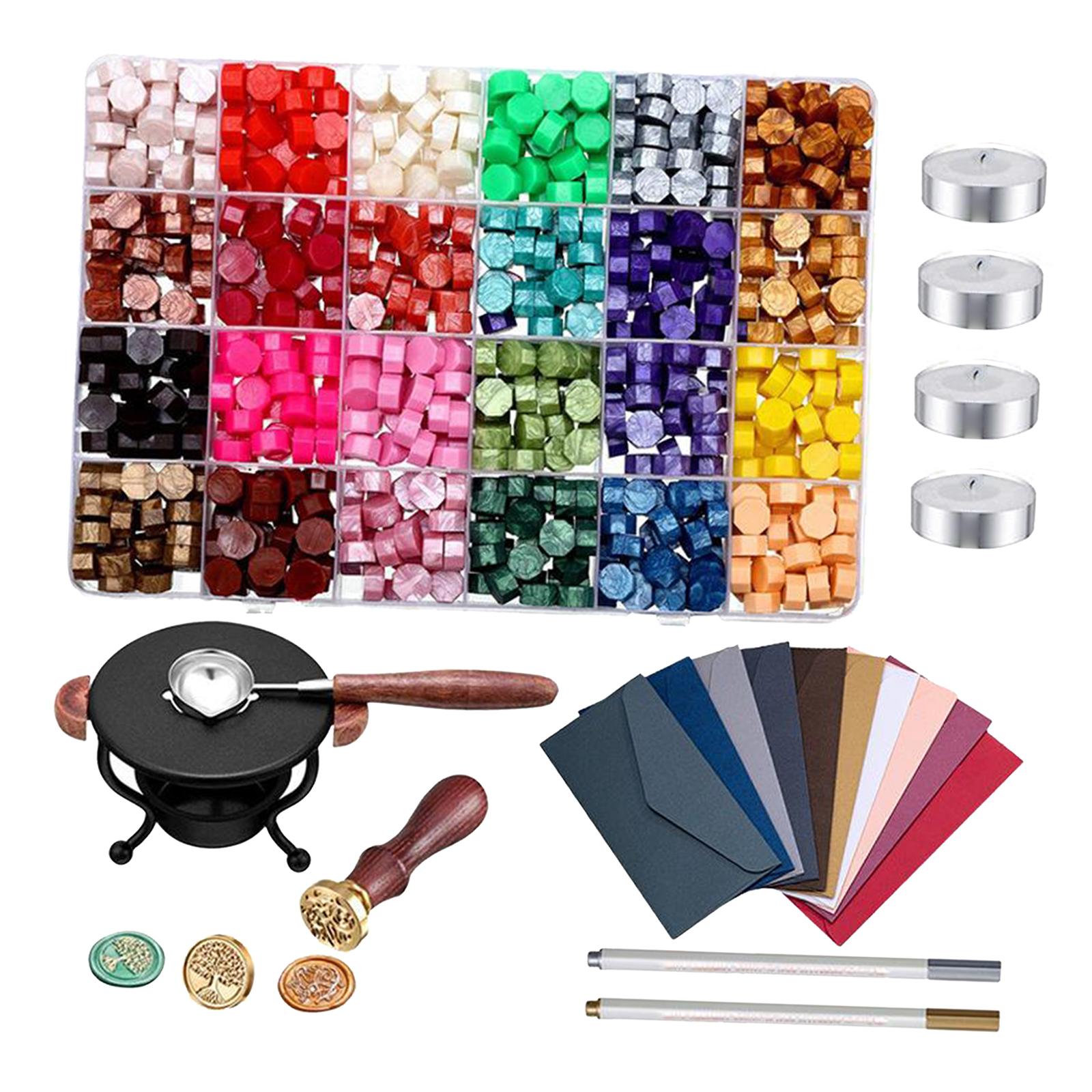 Retro Sealing Wax Stamp Kit for Sealing Letter Card Wedding Invitation