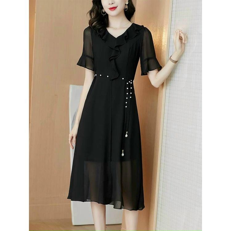 (HCM) Đầm voan chiffon 2 lớp Thời Trang siêu xinh , tôn dáng sành điệu cho các quý cô quý chị em