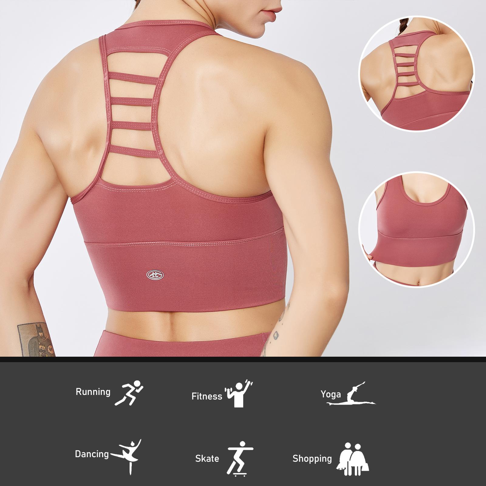 Bra thể thao dành cho nữ có mút đệm, thiết kế thời trang, ôm body, sexy