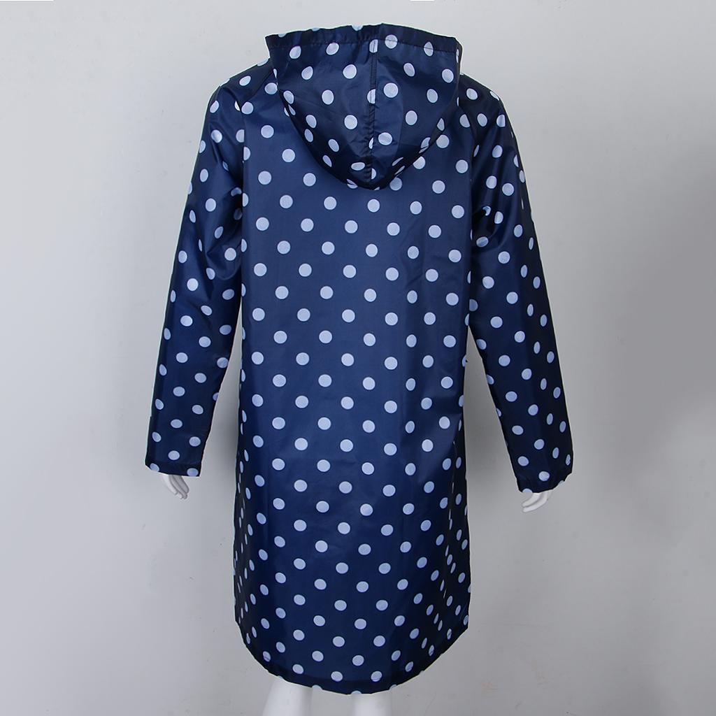 Blesiya Women Light Waterproof Jacket Outdoor Hooded Raincoat Folding Poncho