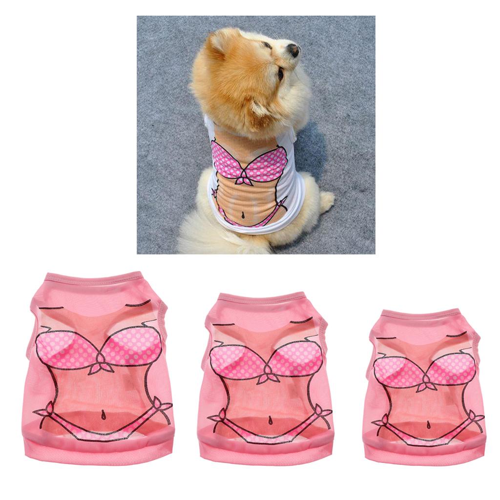 Pet Clothes Dog Cat Apparel Vest for Puppy Cat Bikini Printing Clothes