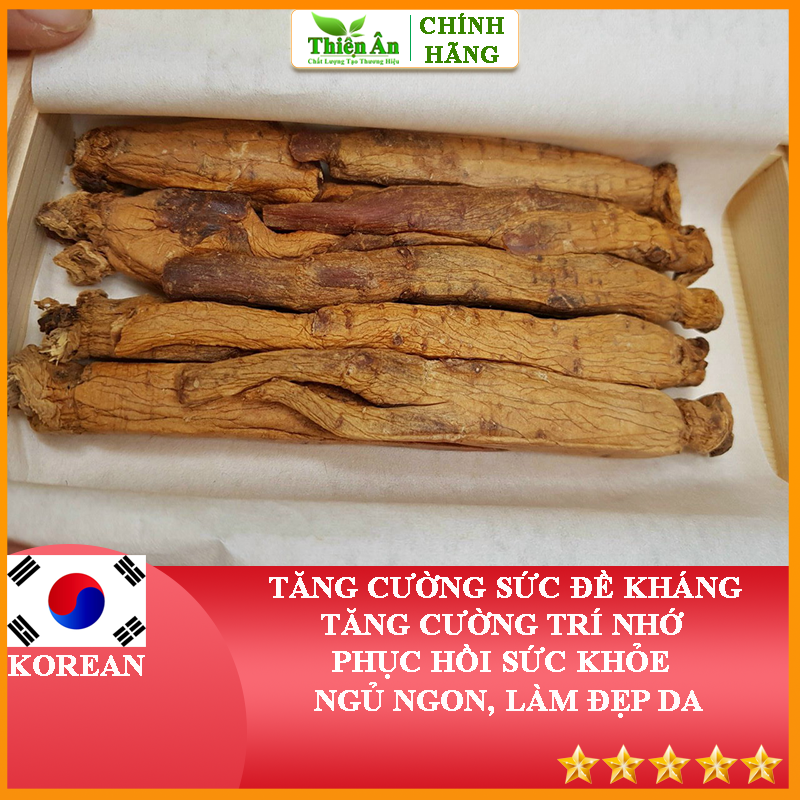 Hồng Sâm Củ Khô Daedong Hàn Quốc 150g Dòng Premium 6-10 Củ