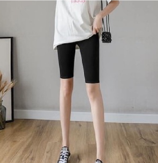 Quần đùi legging cuộn hồng chất cotton thái cực chât