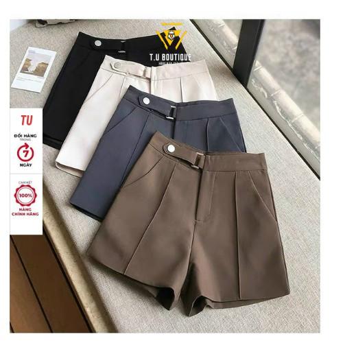 Quần short nữ cạp cao đùi nữ chất liệu vải tuyết mưa bigsize 40 - 75kg