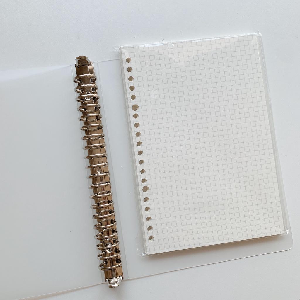 Sổ còng binder A5 20 lỗ B5 26 lỗ giấy grid caro ô vuông