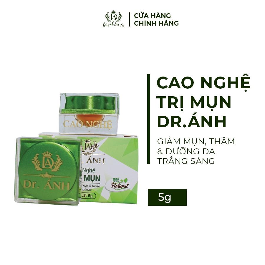 Bộ sản phẩm giảm mụn Dr. ánh Hồi sinh làn da Cao nghệ, Sữa rửa mặt và Gel tẩy tế bào chết sinh học