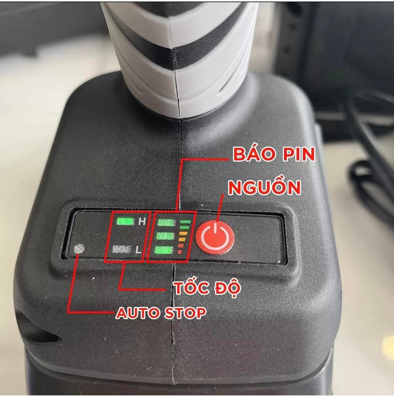 Máy Siết Bulong Pin không chổi than full box, TẶNG 1 đầu khẩu chuyên dụng