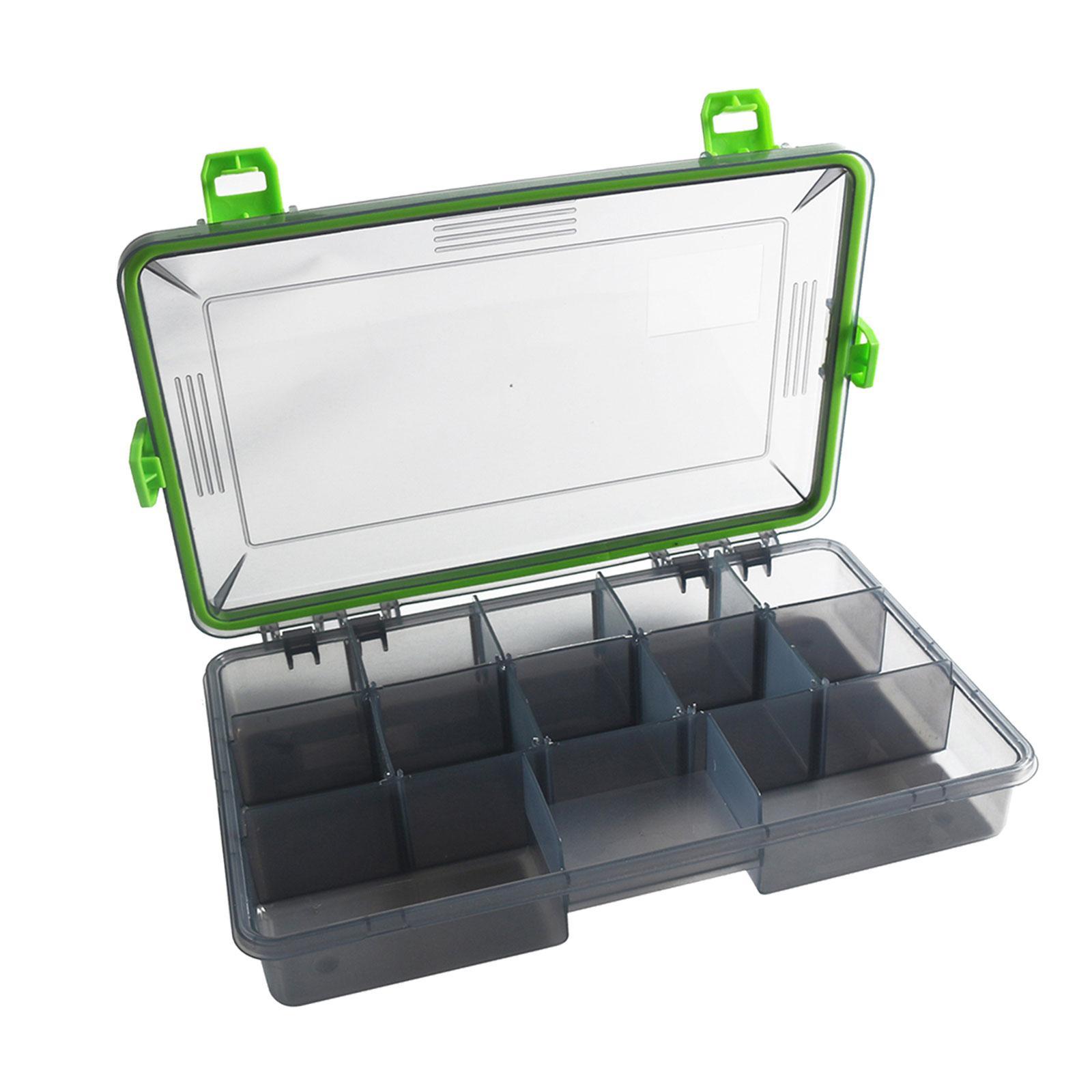 Fishing Tackle Box Tackle Storage Durable Multi Compartments Waterproof Lure Case Practical Lure Hooks Removable Inserts Container Organizer