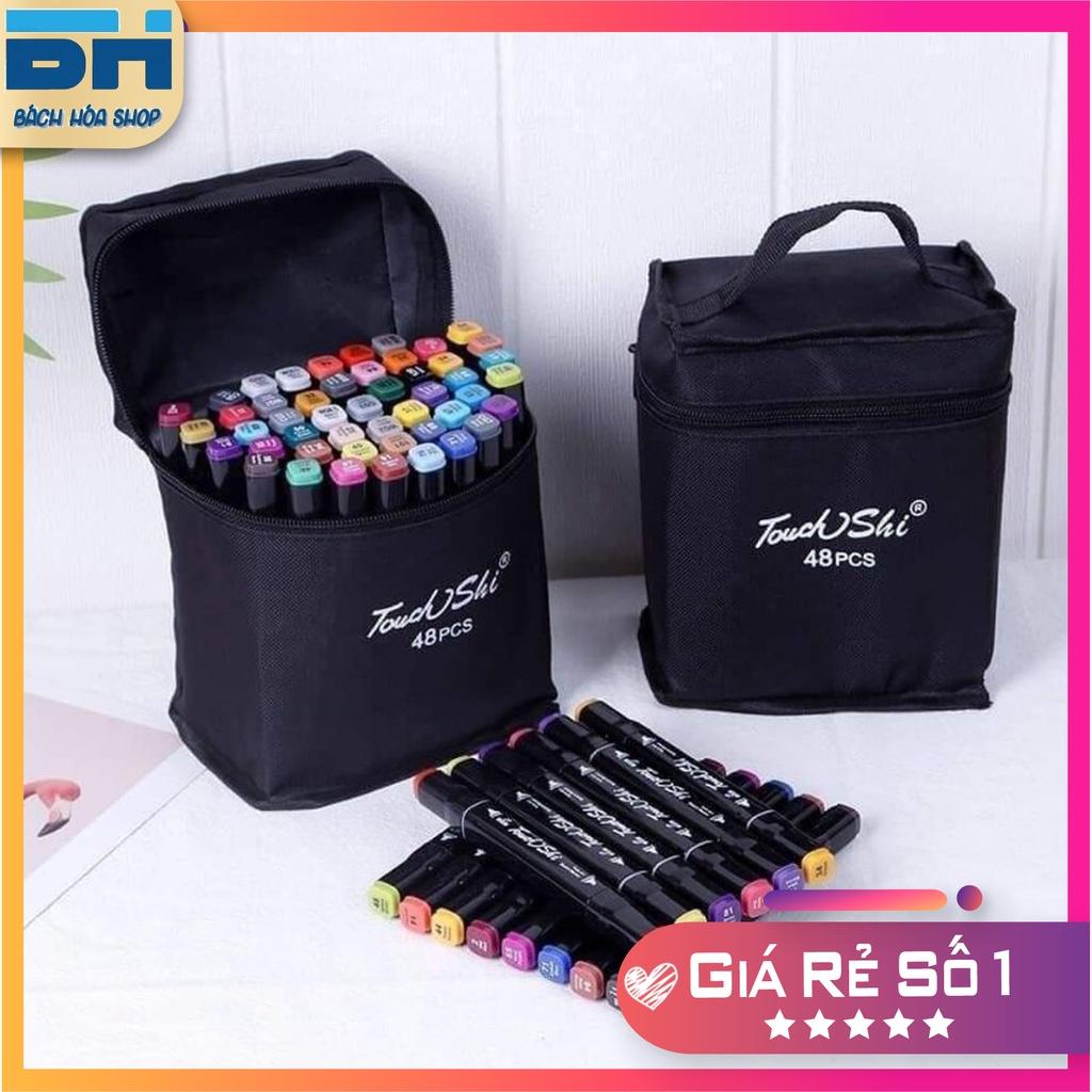 Bộ bút màu dạ Market Touch 48PCS kèm túi vải họa cụ vẽ tranh cao cấp