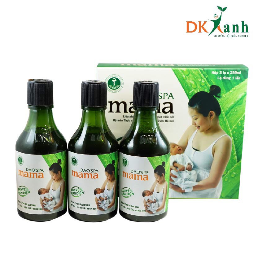 Nước tắm thảo dược cho Mẹ sau sinh Dao'Spa Mama (hộp 3 chai)