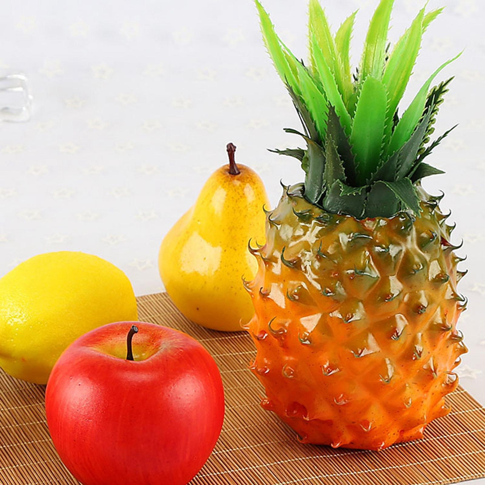 Tropical Artificial Pineapple Fruits Cabinet Display Decorative Ornament Decoration Props For kitchen and home Wedding Party Decor