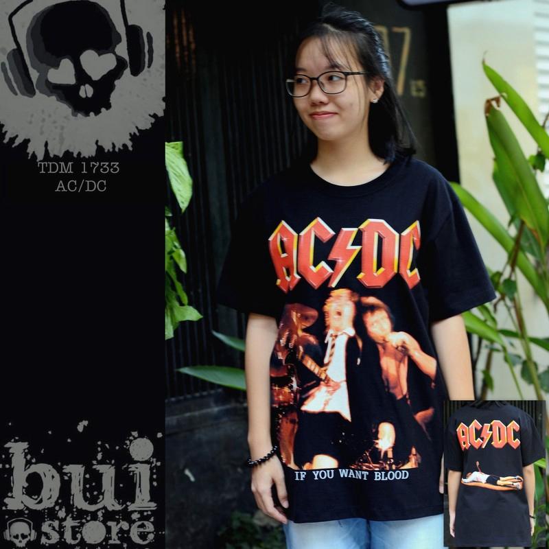 Áo Rock band tee phông / thun ACDC TDM 1733