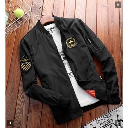 Áo khoác bomber phi công - xanh đen, xanh đen