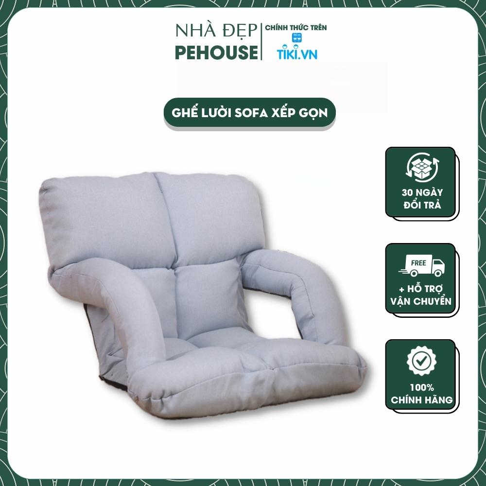 Ghế Lười Sofa Ngồi Bệt Tựa Lưng Thư Giãn Làm Việc Cao Cấp Tatami Có Tựa Tay Để Đọc Sách Êm Ái - Hàng Chính Hãng