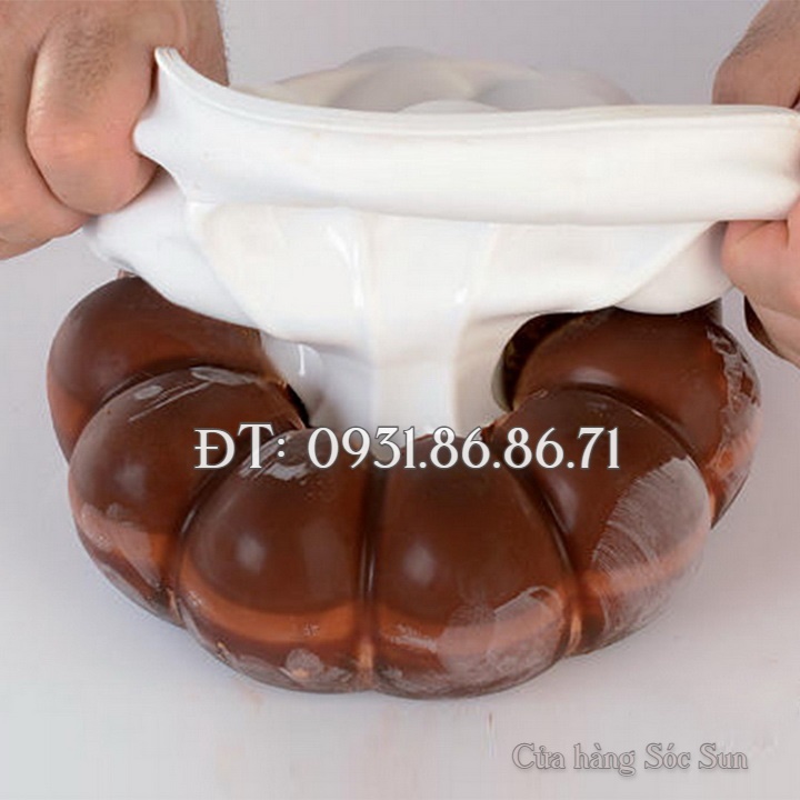 Khuôn silicon bí ngô tròn loại 21 cm - Mã số 1167