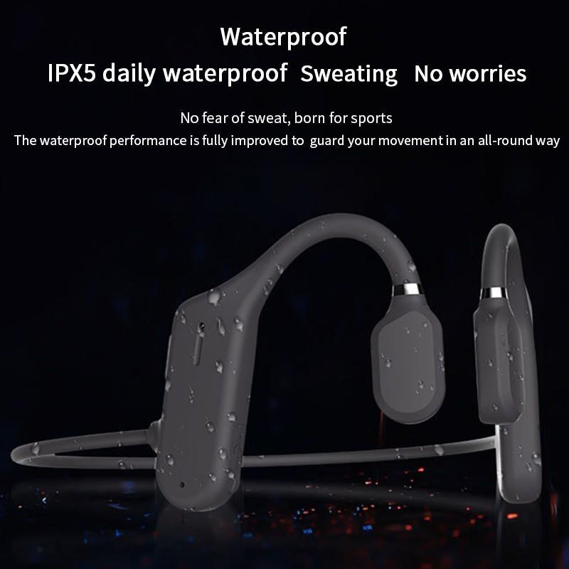 Dẫn Truyền Xương Tai Nghe Không Dây Bluetooth Chống Thấm Nước Thoải Mái Mặc Mở Tai Trọng Lượng Nhẹ Không-Tai Nghe Nhét Tai Thể Thao