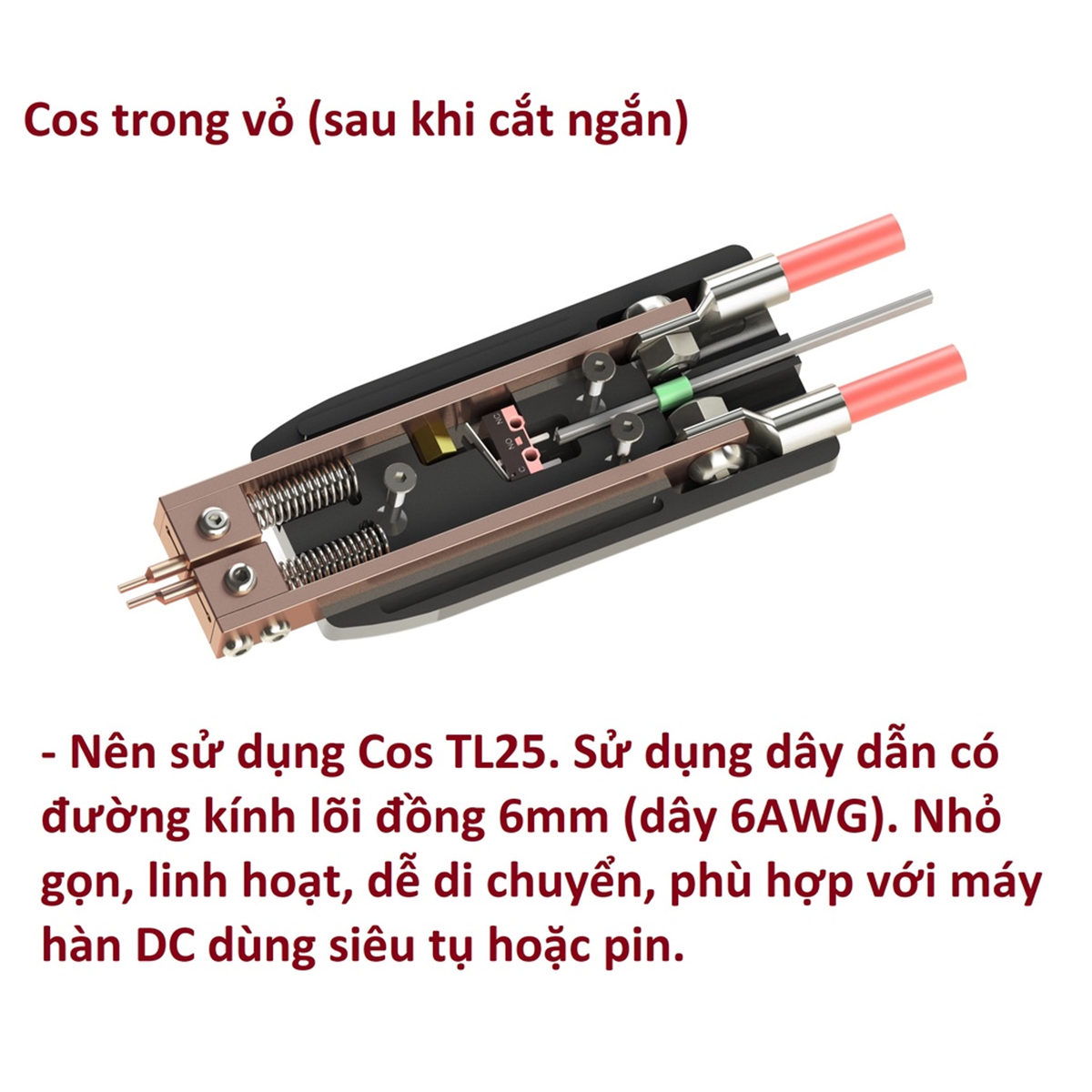 Tay hàn cell pin