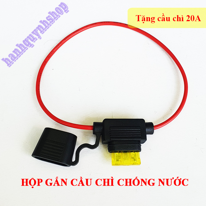 Hộp gắn cầu chì chống nước tặng kèm cầu chì chân to 10A 15A 20A 25A 30A