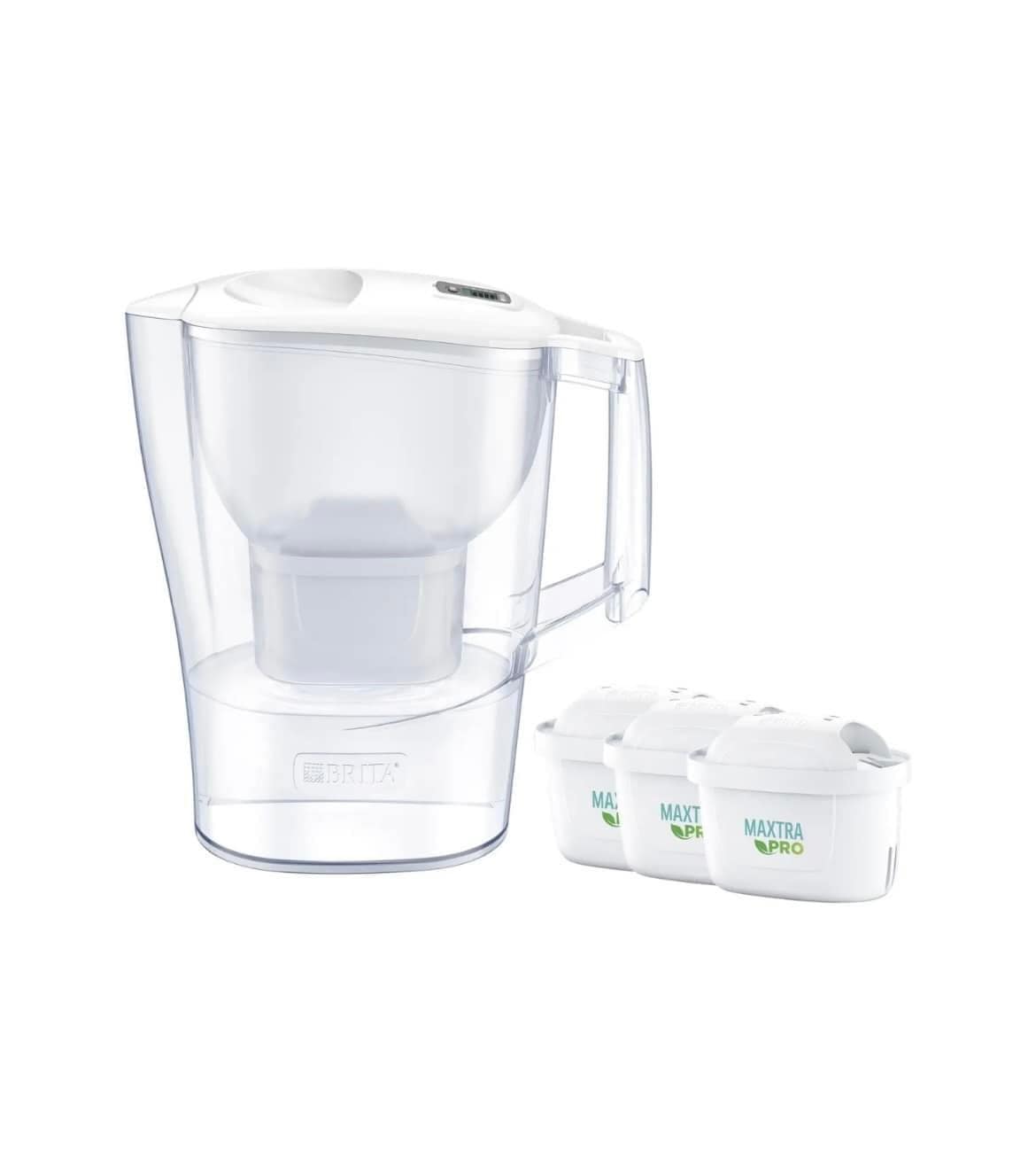 Bình lọc nước BRITA Aluna MX Pro white 2,4L kèm 3 lõi lọc model 2024 Hàng chính hãng