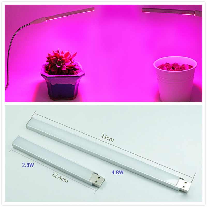Đèn LED USB 14 Ô Quang Phổ Cho Cây Trồng Phát Triển
