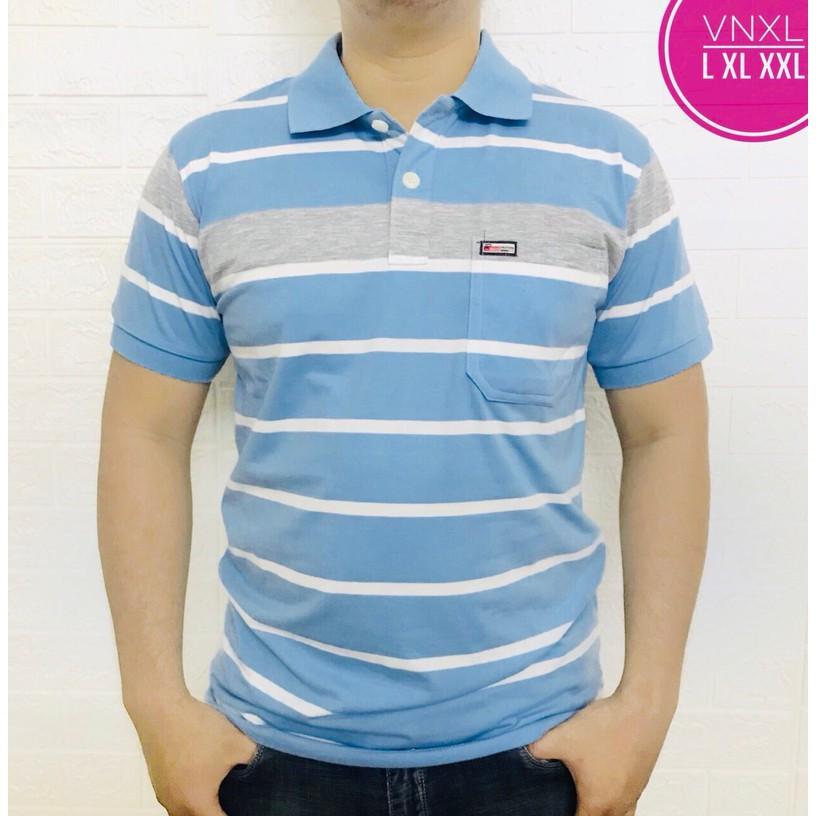 Áo Thun nam lớn tuổi có túi️ Hàng VNXK ️Áo thun nam trung niên có túi ( chất liệu cotton 100%)