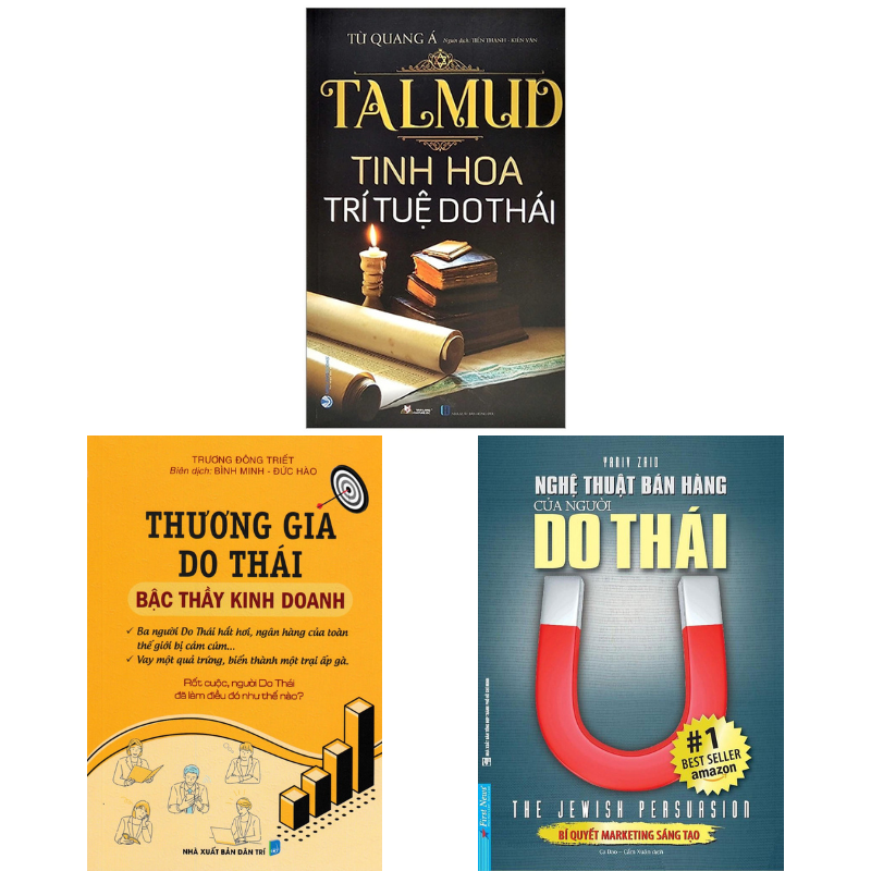 COMBO TALMUD - TINH HOA TRÍ TUỆ DO THÁI + THƯƠNG GIA DO THÁI + NGHỆ THUẬT BÁN HÀNG CỦA NGƯỜI DO THÁI