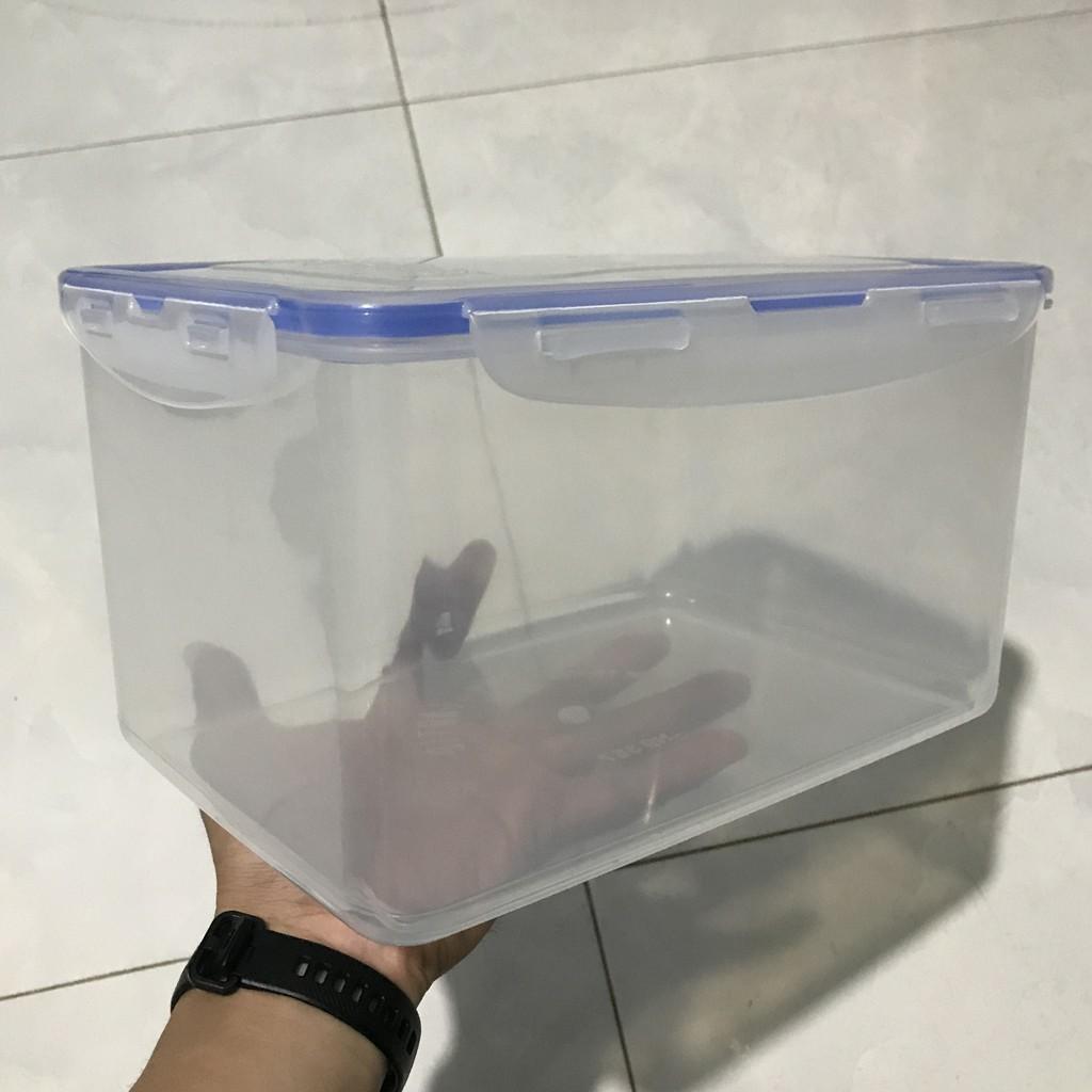 Combo Hộp chống ẩm 4 lít + ẩm kế + 200g hạt hút ẩm xanh cho máy ảnh