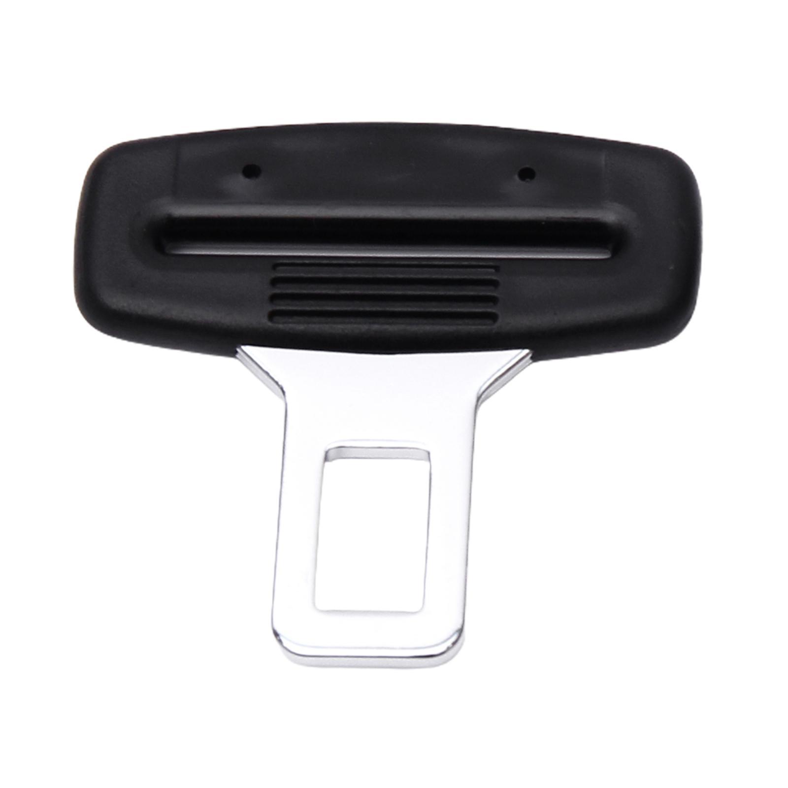 Universal Auto Car Seat Safety Belt Buckle Belt Clip Silencer Metal Tongue