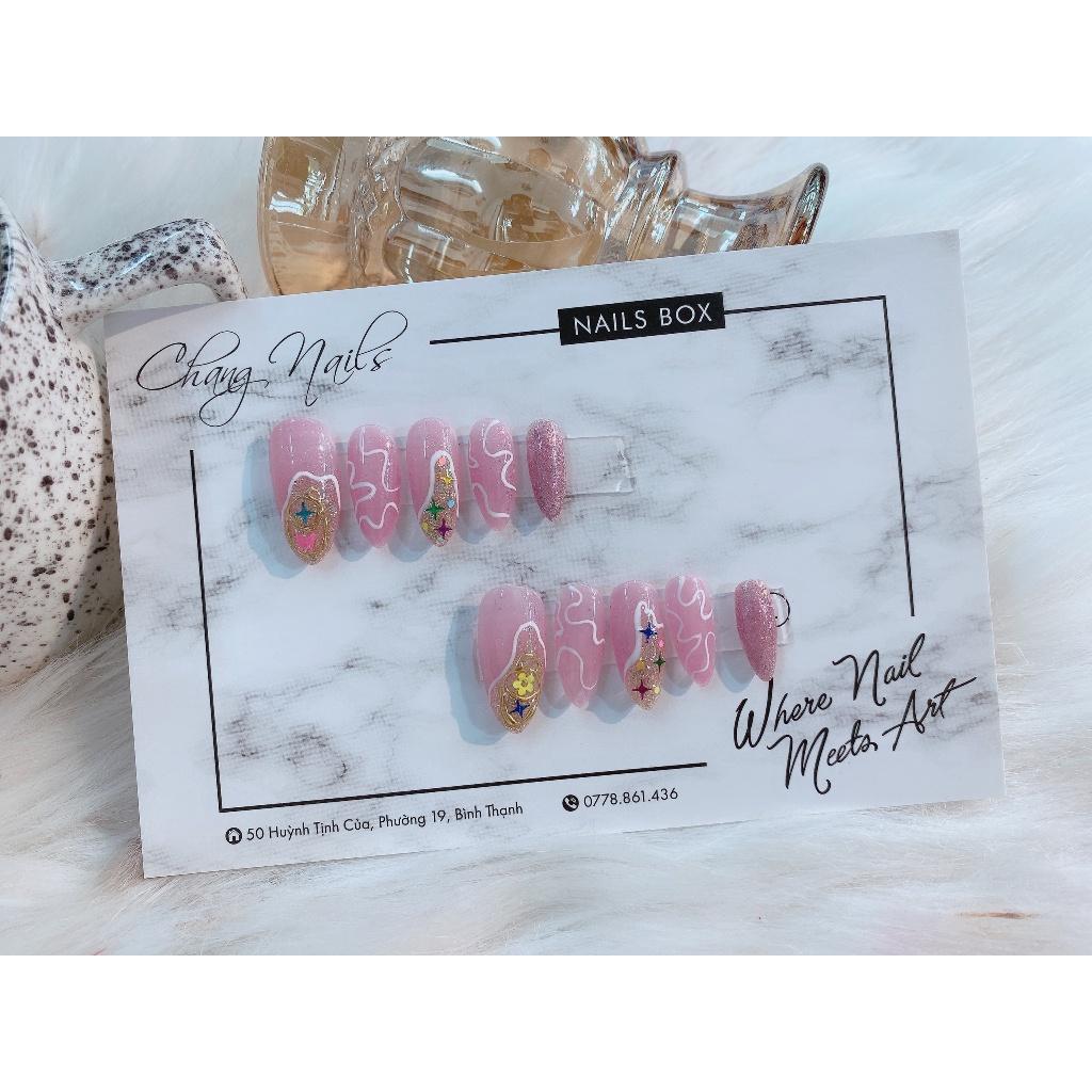 Chang Nails - Nail Box thiết kế thủ công - Tone Hồng, sơn nhũ