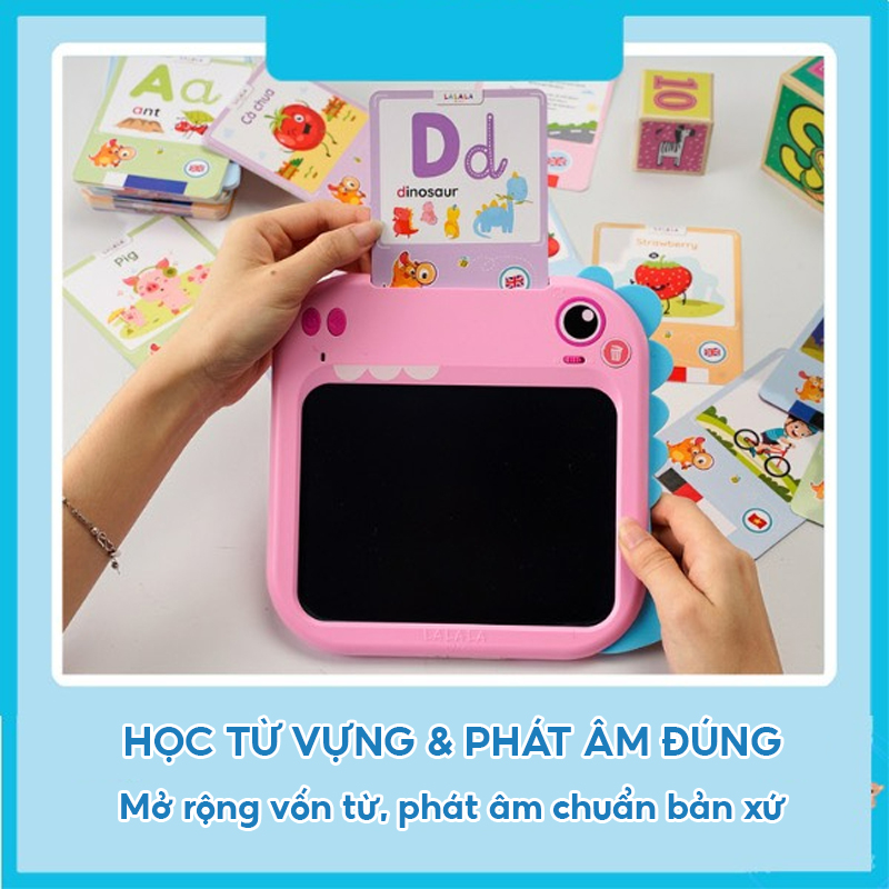 Máy Đọc Viết Lalatalk Máy Đọc Thẻ Song Ngữ Kết Hợp Bảng Viết Tự Xóa Thông Minh Lalala Baby Giúp Bé Phát Triển Ngôn Ngữ Học Tiếng Anh - orgavil