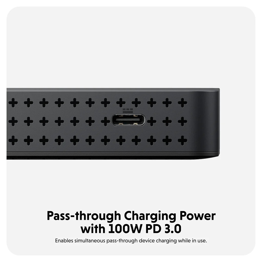 HUB chuyển đổi HyperDrive Next Dual 4K HDMI 7 In 1 Port USB-C cho Macbook M3/M2/M1 - Hỗ trợ xuất 2 màn hình, HD7002GL - Hàng Chính Hãng