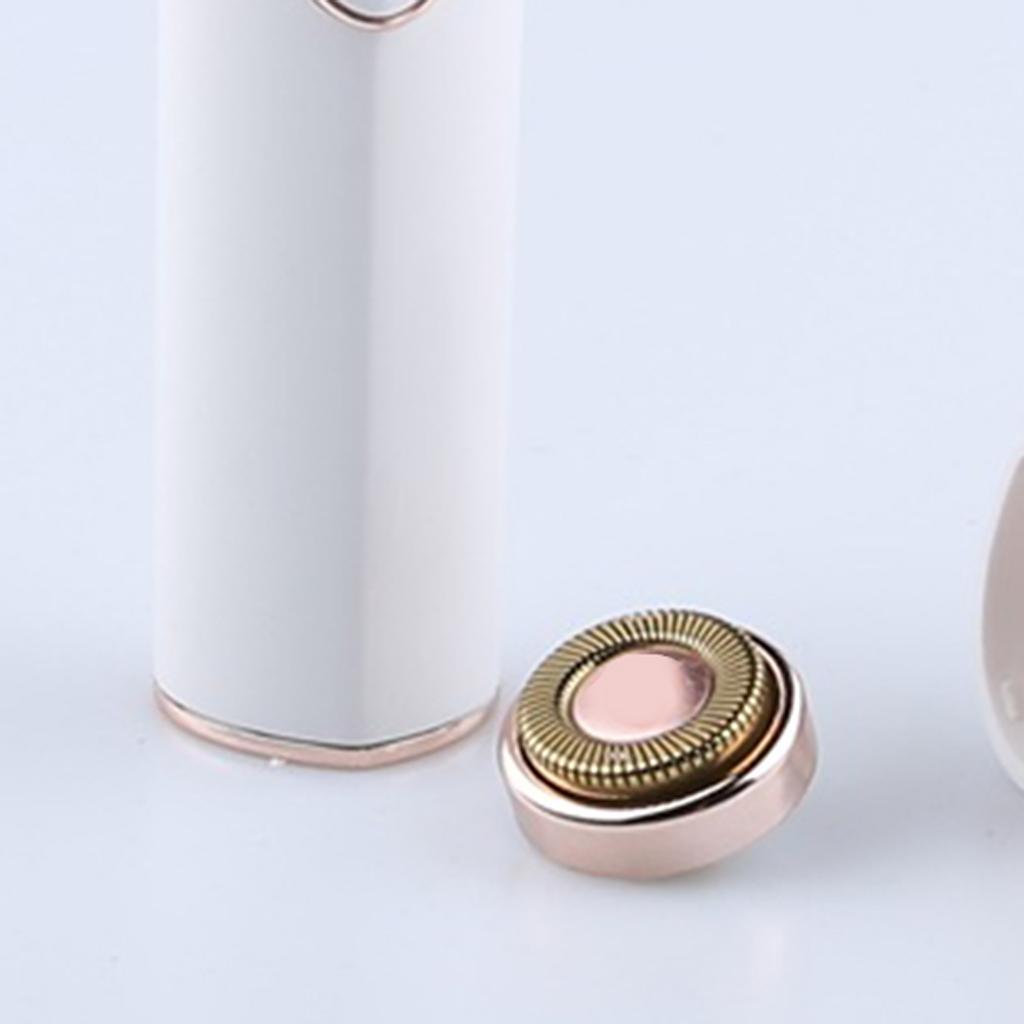 Facial Hair Remover for Women Waterproof Painless USB White