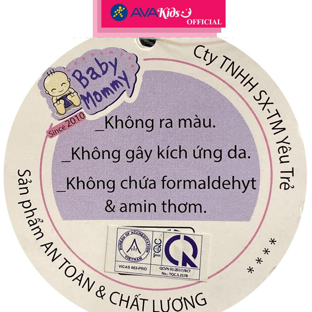 Bộ bao tay, bao chân bo thun in hình thú BabyMommy - Màu ngẫu nhiên (0 - 3 tháng)